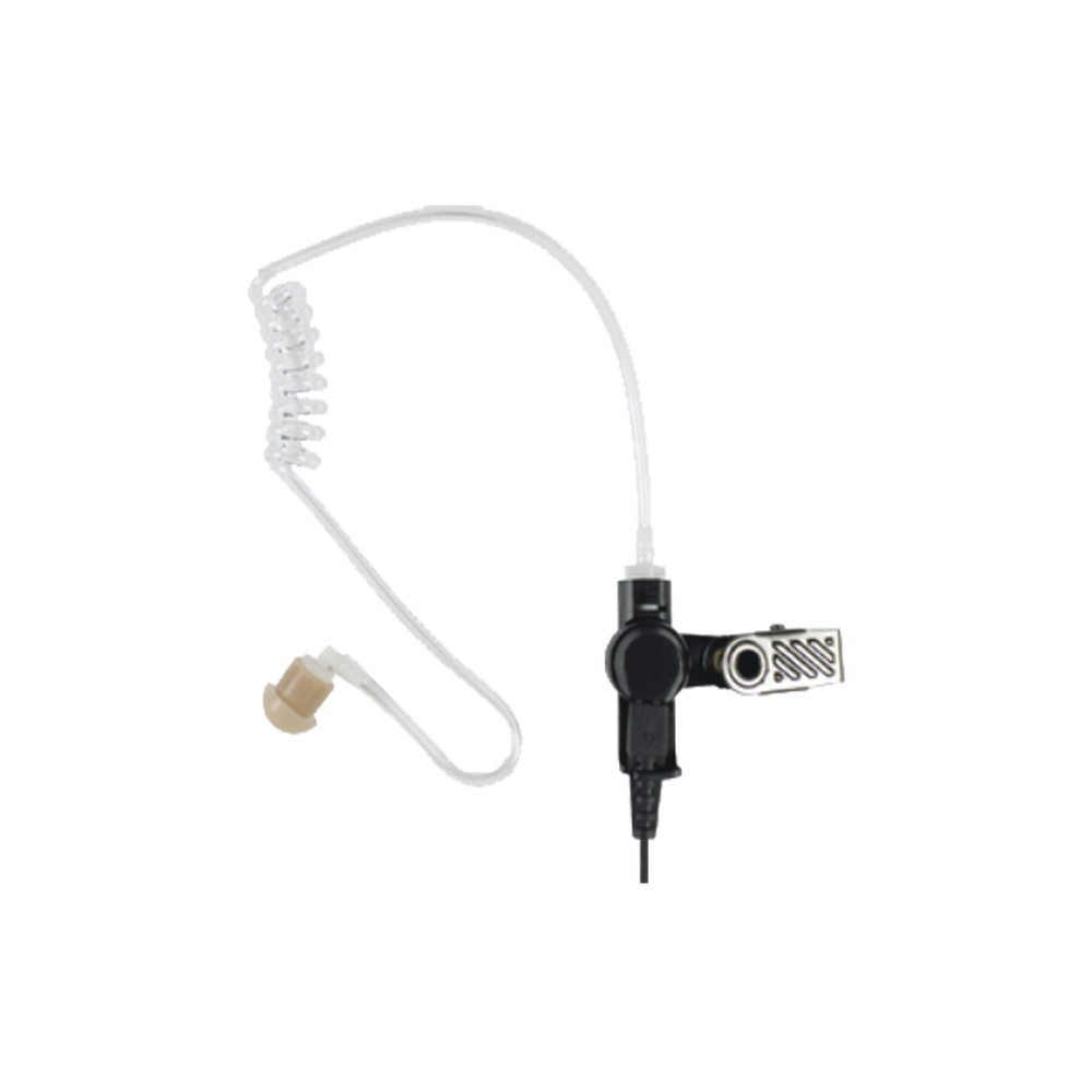 Medium Duty Surveillance Earphone: LISTEN ONLY Acoustic Tube Earphone with NEW TWIST CONNECTOR
