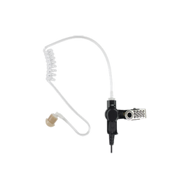 Medium Duty Surveillance Earphone: LISTEN ONLY Acoustic Tube Earphone with NEW TWIST CONNECTOR