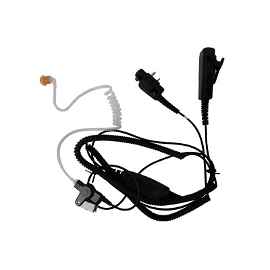 Micrófono audífono discreto PTT ergonómico con micrófono interconstruido con cable reforzado con kevlar para ICOM IC-F11, IC-F14, IC-F3021, IC-F3103, 3003 se fija con tornillos