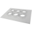Placa pasamuro con capacidad de 6 botas de 4