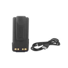 Batería con cargador USB integrado de Li-Ion 2600MAH  con clip  para radios XPR3300/3500