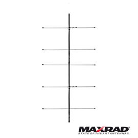 Antena base VHF, direccional, rango de frecuencia 150 - 174 MHz (Yagi 5 elementos)
