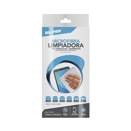 Toallita seca electrostática de 30 x 30 cm, auxiliar en la limpieza de superficies y/o pantallas de equipos de computo y aparatos electrónicos, fibra óptica, limpia sin rayar, no daña superficies delicadas