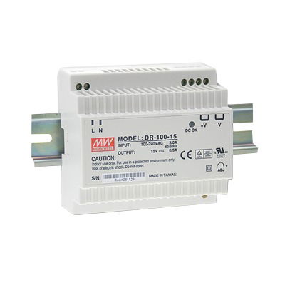 Fuente de Poder Meanwell Din Rail 24 Vcd 4.2A Fuente de Poder Meanwell Din Rail 24 Vcd 4.2A