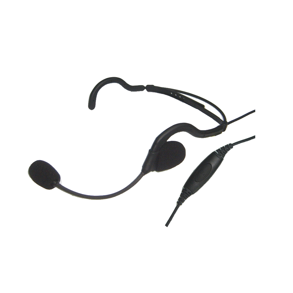Diadema por Detrás de la Cabeza con Boom Flexible. Para KENWOOD Serie 80/ 90/ 140/ 180/ NX-200/ 410.