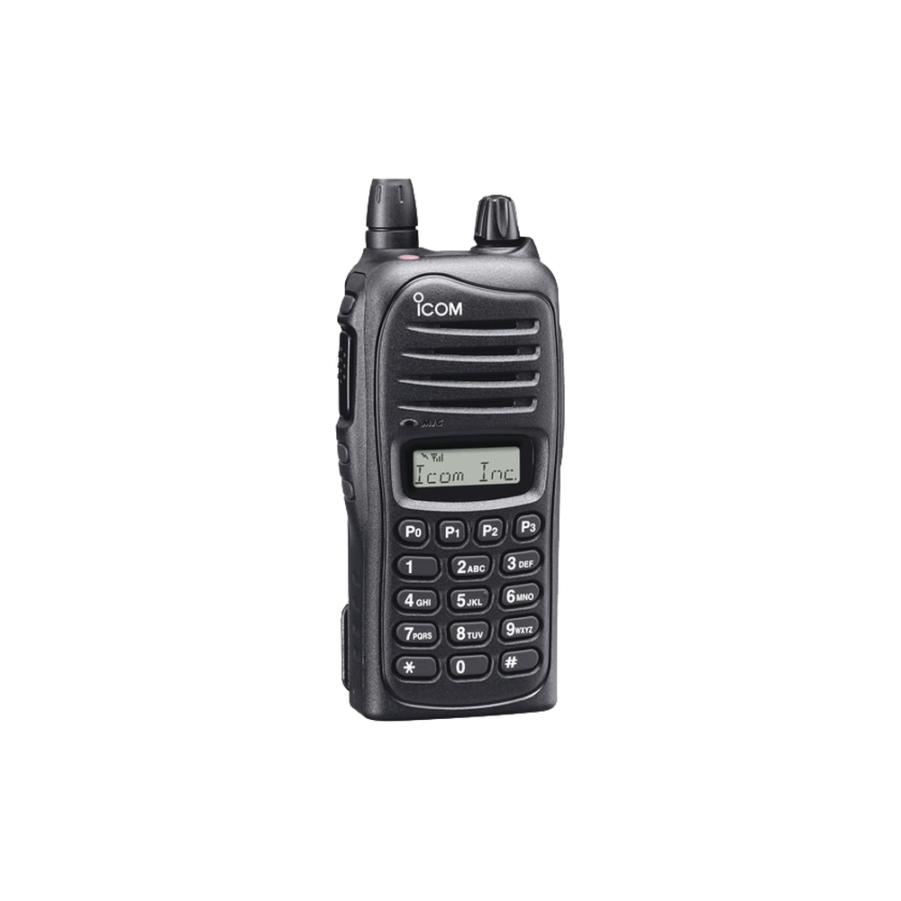 VHF Portable Radio, 136-174 MHz, 128 Channels, 5 W,  DTMF. Supplied with Battery, Belt Clip, Charger, and Antenna.