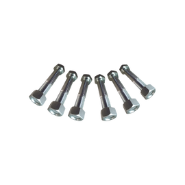 Juego de 6 Tornillos y tuercas de acero inoxidable de 3/4” x 2 1/2.