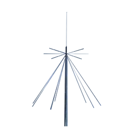 Antena Discono de Ultra Banda Ancha, Recepción: 25-1300 MHz, Transmisión: 50-1300 MHz,  200 Watt.