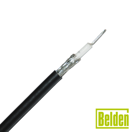 Cable RG58AU con blindaje  de malla de cobre estañada 96%, aislamiento de foam polietileno.