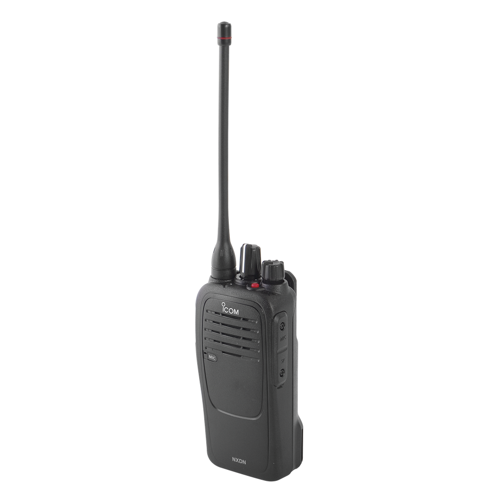 Transceiver ICOM digital portable, Rx-Tx: 450-512MHz, type-D trunking, submersible IP67, not included rapid charger
