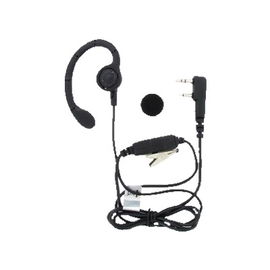 Lapel Microphone with Earphone hook style. Lapel Microphone with Earphone hook style.