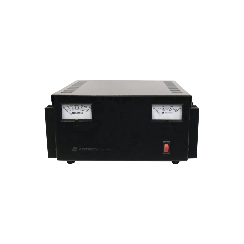 ASTRON Power Supply, Switchable Volt and Amp Meters, 70 Amps 220V (Meter)