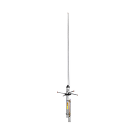 Antena Base Doble Banda, Fibra de Vidrio, VHF 144-148 MHz /UHF 440-450 MHz, 6 dB de ganancia