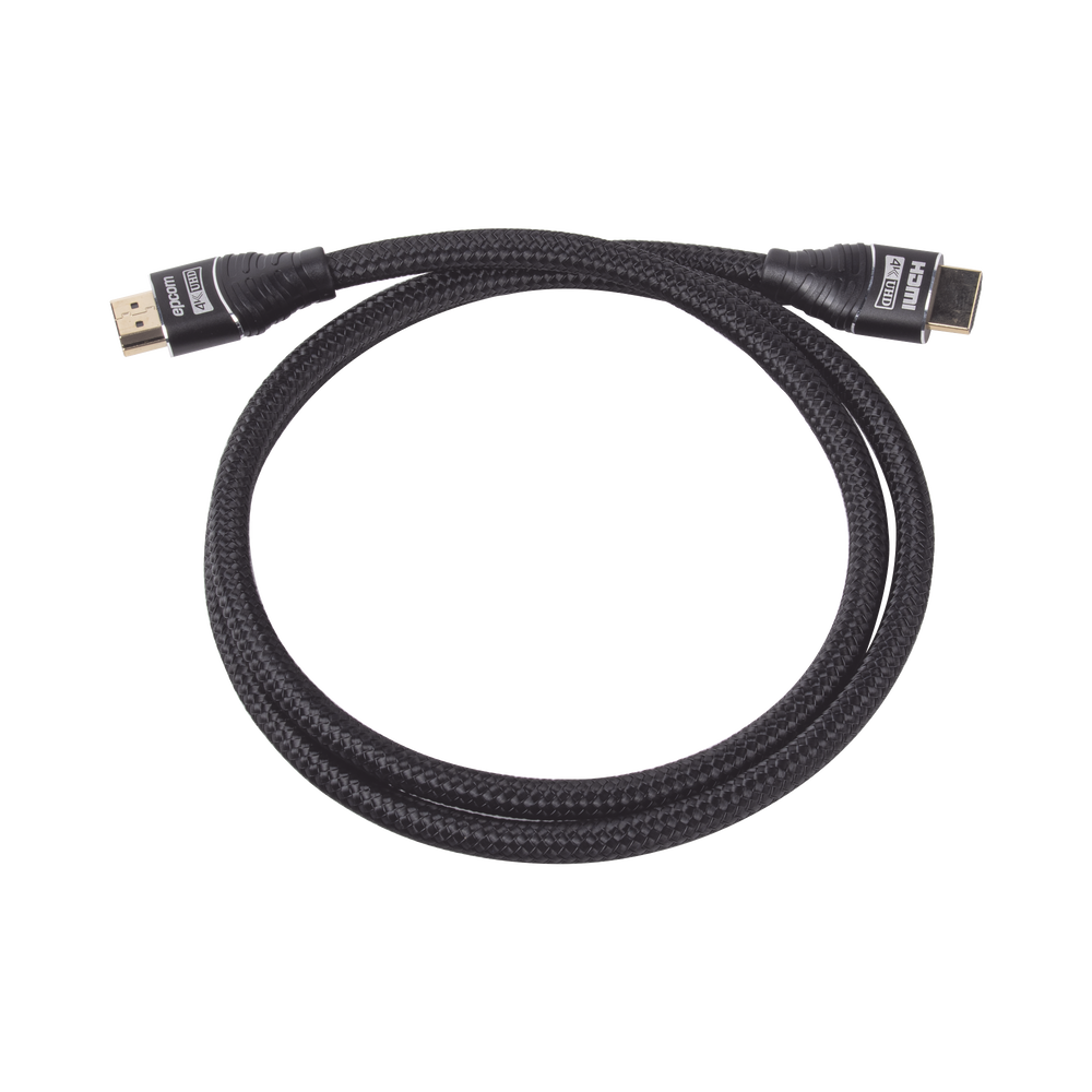 Cable HDMI versión 2.0 redondo de 1m (3.2 ft) optimizado para resolución 4K ULTRA HD