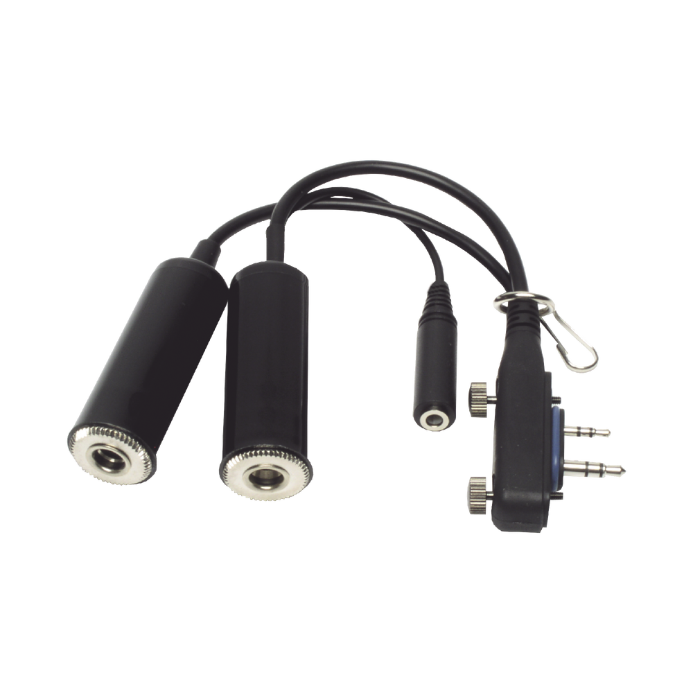Headset adapter with PTT socket for Radios ICOM IC-A16 Aviation Radios