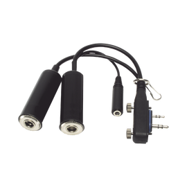 Headset adapter with PTT socket for Radios ICOM IC-A16 Aviation Radios