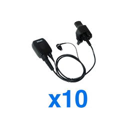 Kit de 10 micrófonos audífonos para Motorola HT1000/XTS1500/XTS200/XTS300/XTS5000/MTX838 Kit de 10 micrófonos audífonos para Motorola HT1000/XTS1500/XTS200/XTS300/XTS5000/MTX838