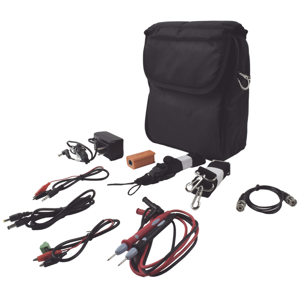 Kit de accesorios para probadores de vídeo EPMONTVI incluye: maleta, probador de cable, cables de conexion.