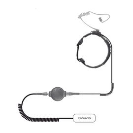 MICRÓFONO DE GARGANTA DE USO RUDO PARA MOTOROLA HT-750/ 1250/ 1550/ PRO-5150/ 5550/ 7150/ 9150/ MTX-850LS/ PTX-700/ 760/ 780.