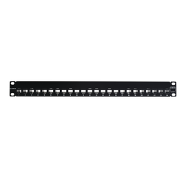 Patch Panel Z-MAX, Categoria 6A, Blindado, de 24 puertos, Plano, 1UR