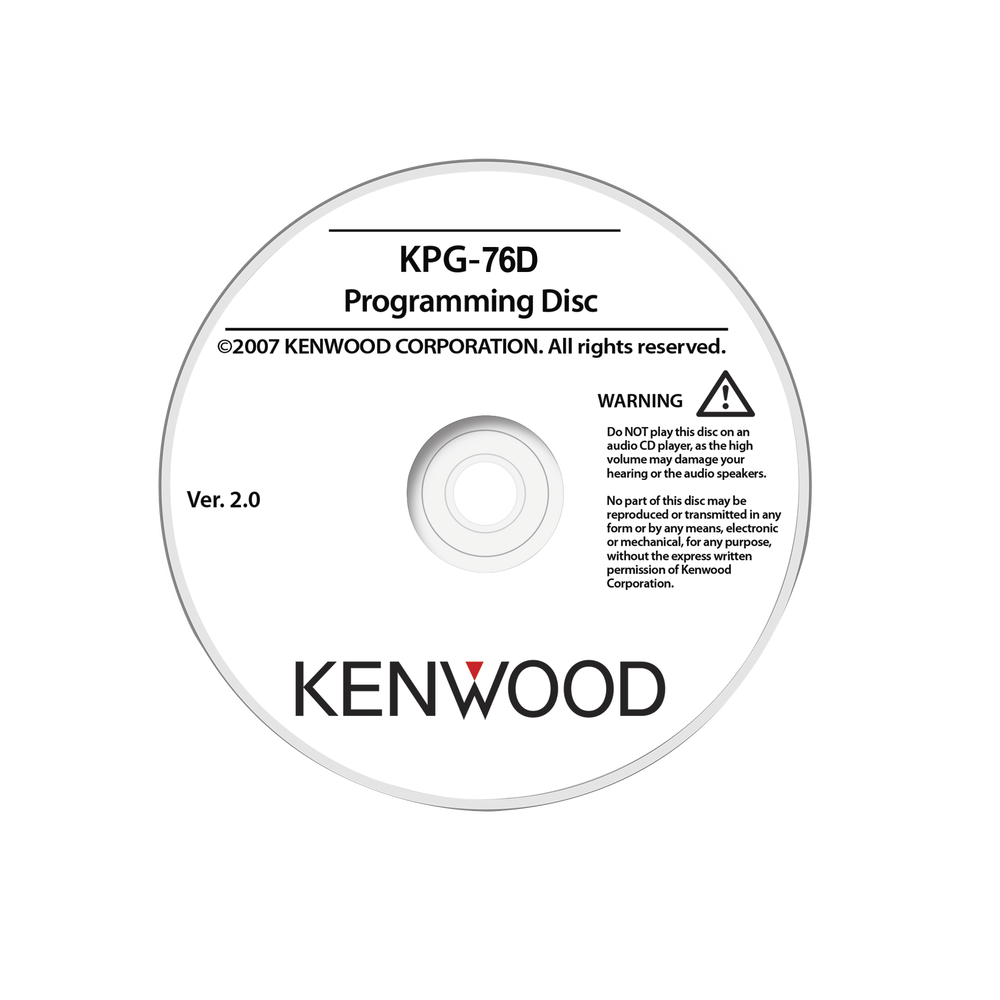 KENWOOD Programming Software For  TK373GK and Tk863GK.