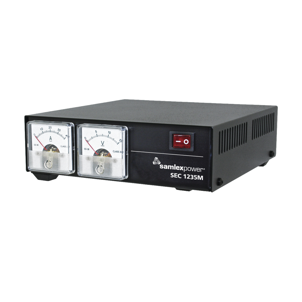 SAMLEX Desktop Switching Power Supply 13.8V, 35 Amps with Meters (Voltmeter and Ammeter)