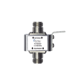 Protector Coaxial con ceja frontal, conectores N hembra