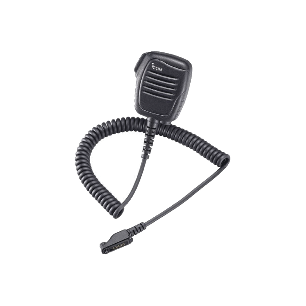 Large Speaker Microphone with Earphone Jack and Metal Alligator Clip for IC-F3161/4161