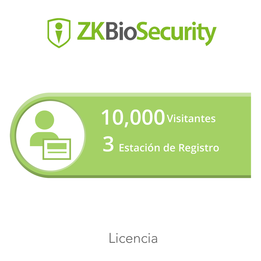 Licencia para ZKBiosecurity permite la gestion de 10 mil visitantes y 3 estaciones de registro