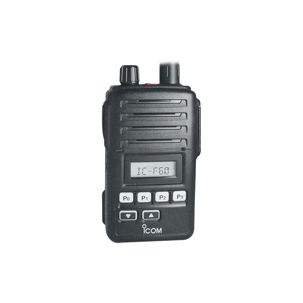 Portable Analog UHF Submersible, 450-512MHz, Supplied with Battery, Belt Clip, Charger, and Antenna.