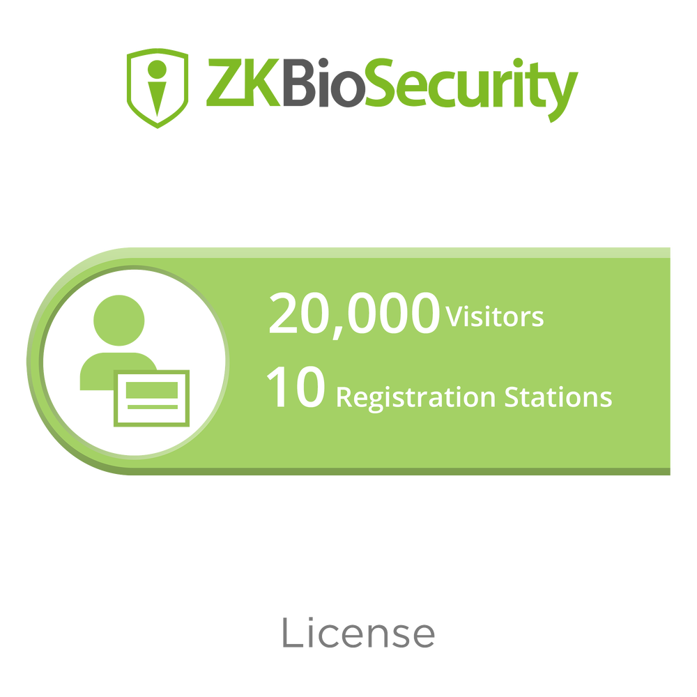 Licencia para ZKBiosecurity permite la gestion de 20 mil visitantes y 10 estaciones de registro