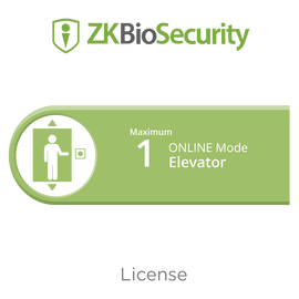 Licencia para ZKBiosecurity para control de 1 cabina de elevador en modo ONLINE [Recomendado] (Se pueden acumular hasta 10 licencias de este modelo).