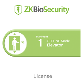 Licencia para ZKBiosecurity para control de 1 cabina de elevador en modo OFFLINE