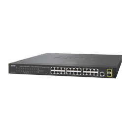 Switch Administrable de 24 puertos 10/100/1000T + 2 puertos SFP 100/1000X