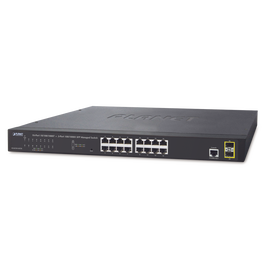 Switch Administrable Capa 2 de 16 puertos 10/100/1000T + 2 puertos SFP 100/1000X