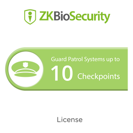 Licencia para ZKBiosecurity para modulo de rondines de guardia hasta 10 puntos de revision
