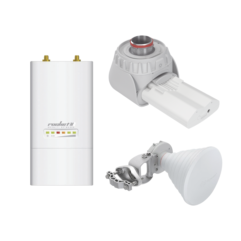 Kit RF Elements includes ROCKETM5 + Twisport + Symmetric Sector Antenna 30º for PtMP link