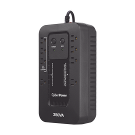 UPS de 350 VA/255 W, Topología Standby con Modo Ahorrador ECO, Entrada 120 Vca NEMA 5-15P, Con 8 Tomas NEMA 5-15R