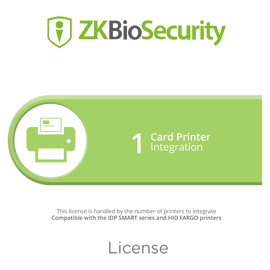 Licencia para ZKBiosecurity para integracion de 1 impresora de tarjetas