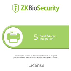 Licencia para ZKBiosecurity para integracion de 5 impresoras de tarjetas