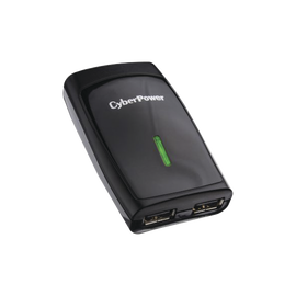 Cargador USB de Pared Compacto, Entrada de 110 Vca NEMA 5-15P, con 2 Puertos USB de 2.1 Amp, Color Negro