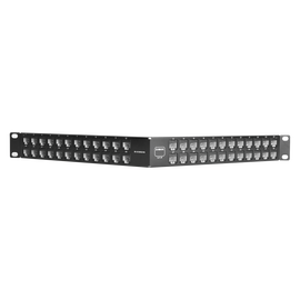 Patch Panel Z-MAX, Blindado, de 48 puertos, Modular, Angulado, 1UR