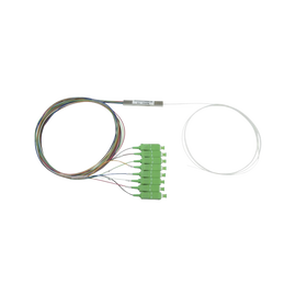 Splitter (Divisor Óptico) tipo PLC, de 1x8, conectores SC/APC de salida