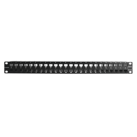 Patch Panel Z-MAX Categoría 6A, Blindado, de 48 puertos, Plano, 1UR