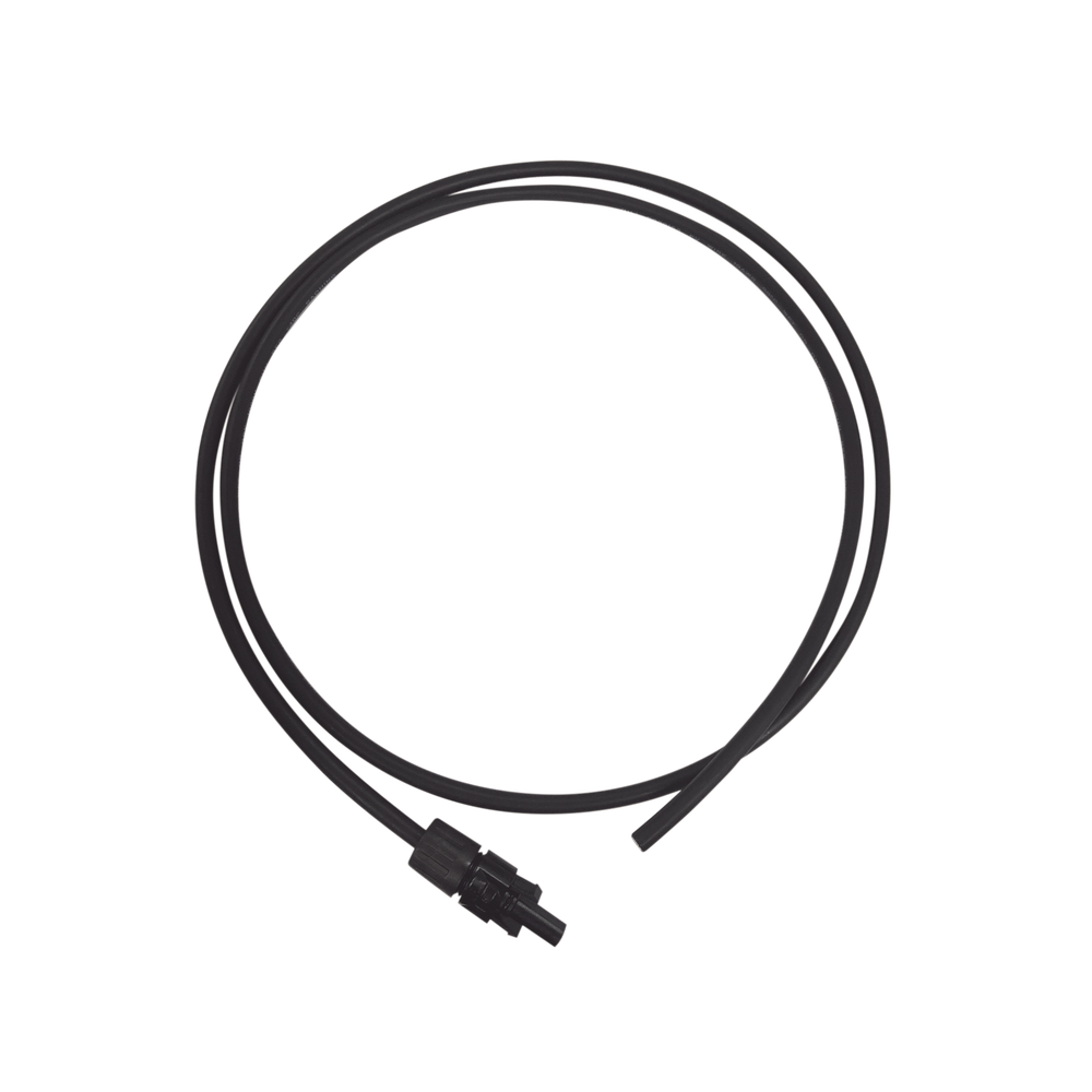 Cable Fotovoltaico 1.5 m, Negro, Calibre 10 AWG con Terminal MC4-H en un Extremo