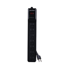 Multicontacto Con Supresor de Picos, Voltaje de Entrada 125 Vca NEMA 5-15P, Con 7 Salidas NEMA 5-15R, 1500 Joules