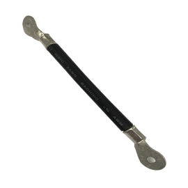 Cable para Baterías, 0.2m, Negro, Calibre 2 AWG con Terminales de Ojo en Ambos Extremos