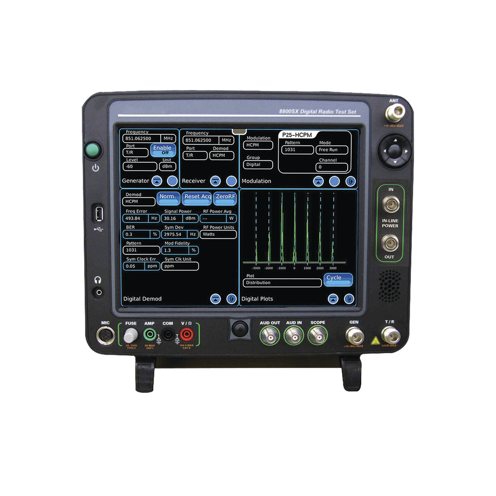 8800SX Digital-Analog System Analyzer for Laboratory and Field, 2-1000 MHz, 50 Watt continuous.
