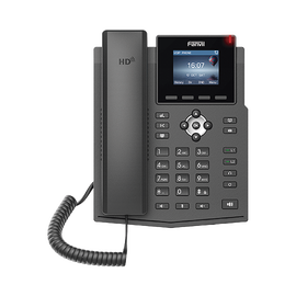 Teléfono IP empresarial para 4 líneas SIP con pantalla LCD de 2.4 pulgadas a color, Opus y conferencia de 3 vías.