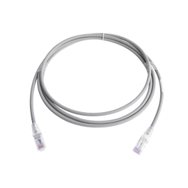 Patch Cord MC6 Modular Cat6 UTP, CM/LS0H, 7ft, Color Gris, Versión Bulk (Sin Empaque Individual)